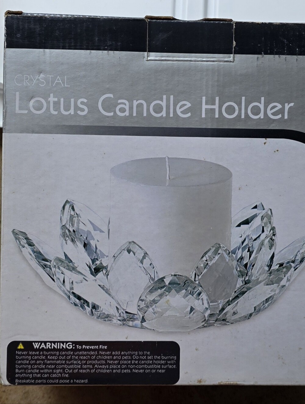 Crystal Lotus Candle Holder